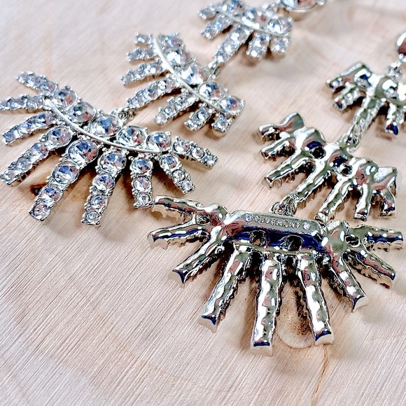 Givenchy Silver Crystal Tiered Chandelier Earrings - Picture 6 of 12